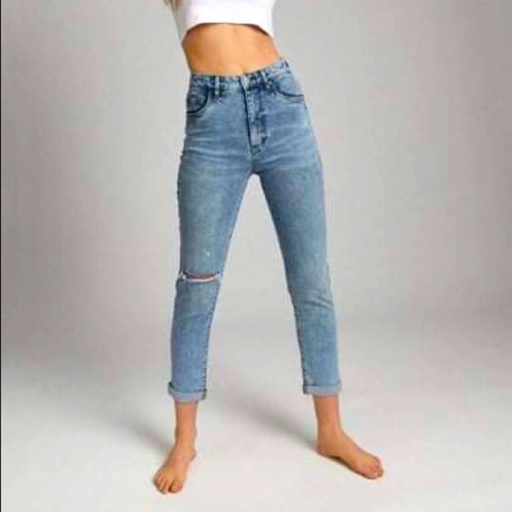 Cotton:On Stretch Mom Jeans Distressed 6